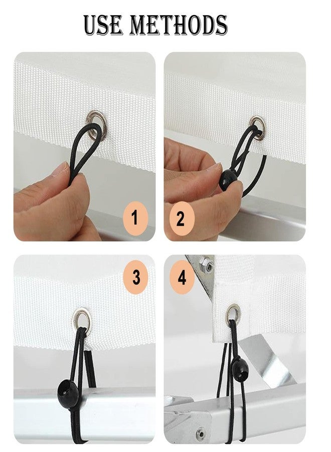 Pmeixcy 10pcs Black Tarpaulin Bungee Balls Flag Bungees Ball Bungee Ties Bungee Cord Balls Tent Elastic Loops Tarp Bungee Balls Tie Down Straps Elastic Ties with Balls for Tent Banner Flag Poles Tarpaulin - Image 4